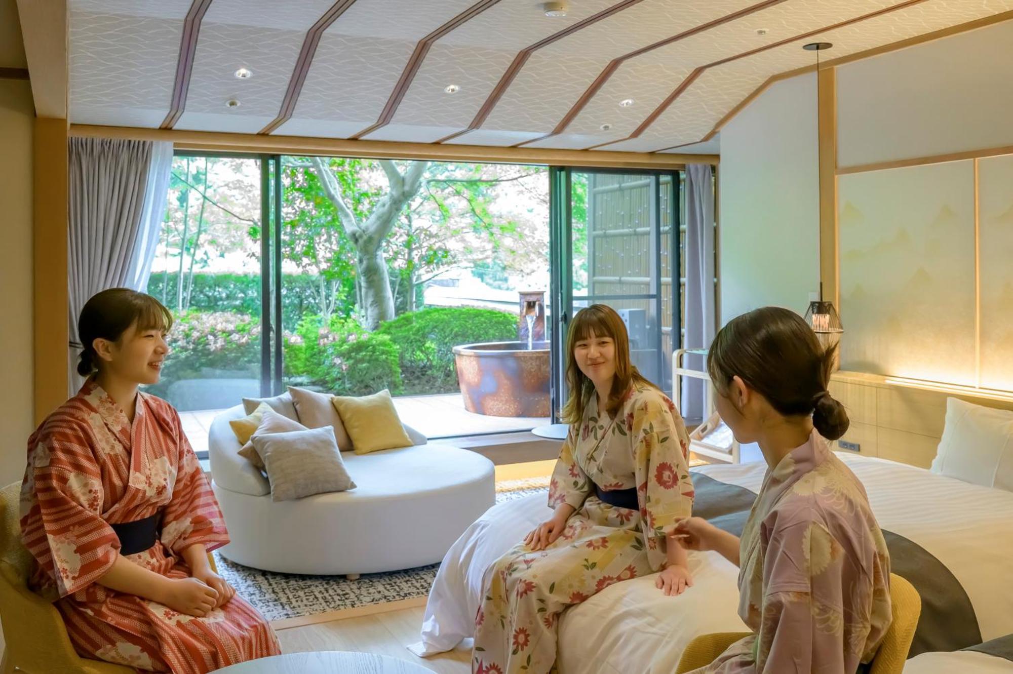 Fukuichi Hotel Shibukawa Bagian luar foto